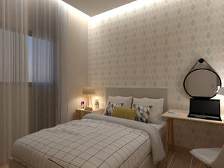 Projeto Casa 55, LORENA LIMA DESIGN LORENA LIMA DESIGN Modern Bedroom