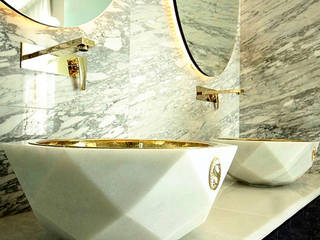 Sink , Efesus Stone Efesus Stone Kamar Mandi Modern Marmer
