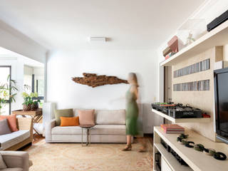Cecília Mesquita Arquitetura 모던스타일 미디어 룸