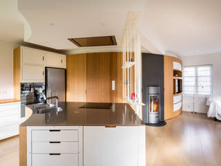 Entrée, cuisine, salon ... et si on redéfinissait l'espace, JOA JOA Built-in kitchens Bamboo Green