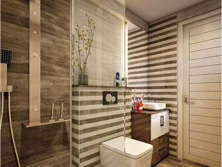 Specialized Designs of Interiors, Monnaie Interiors Pvt Ltd Monnaie Interiors Pvt Ltd Modern style bathrooms Wood Wood effect