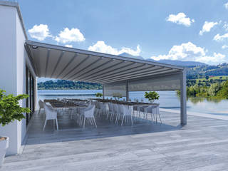 EGAL WELCHES WETTER, RM Röhrig Montagen RM Röhrig Montagen Classic style balcony, porch & terrace Aluminium/Zinc