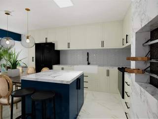 Cozinha com ilha Azul Petroleo, MIODesign Interiores MIODesign Interiores Cozinhas modernas