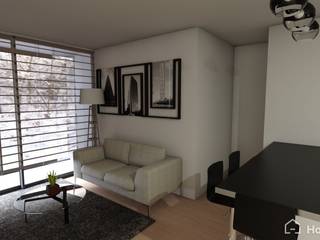 Proyecto Providencia, RM, Chile, Gabi's Home Gabi's Home Salas de estar modernas