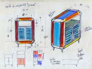 Design durch Upcycling: Die einzigartigen Möbel von Hamed Ouattara aus recycelten Ölfässern, Moogoo Creative Africa Moogoo Creative Africa Livings industriales Hierro/Acero