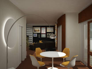 Dual Smart...working, ibedi laboratorio di architettura ibedi laboratorio di architettura Modern dining room Granite White