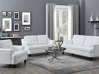 Sofa màu trắng với BST 9+ mẫu sofa thanh lịch và quý phái nhất, The Gioi Sofa The Gioi Sofa Skandynawska jadalnia Skóra Szary