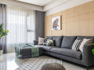 全陽圓, 川寓室內裝修設計工程有限公司 川寓室內裝修設計工程有限公司 Salas de estilo minimalista