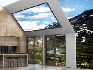 Création d'une cuisine ambiance chalet - la Clusaz, émoi design émoi design 置入式廚房