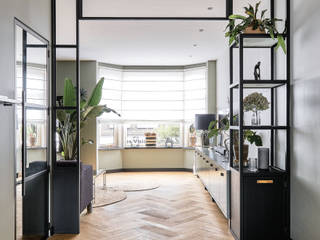 Aanbouw leefverdieping Beverwijk, Atelier Perspective Atelier Perspective Scandinavian style living room