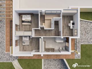 Planimetrie 3D, Rimini Render Rimini Render Casas unifamiliares