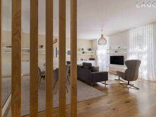 T3 Campo de Ourique, Lagom studio Lagom studio Modern corridor, hallway & stairs Wood Wood effect