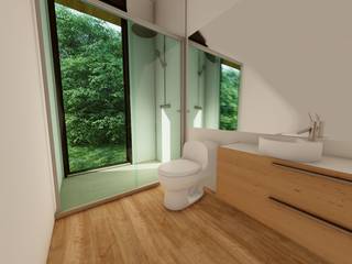 casa aguas claras, Bsestudio Bsestudio Modern style bathrooms