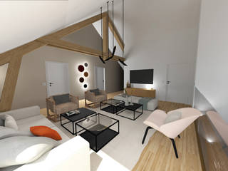 Projet MONTEM, EMMA WILLINGER EMMA WILLINGER Modern living room