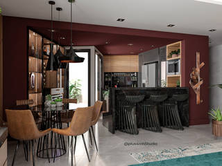 +apartamento Bela Vista, +4rch studio +4rch studio Modern dining room