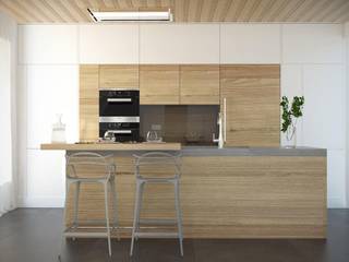 Progettazione e realizzazione cucine e sale da pranzo, Archiview_Studio Tecnico Negro Archiview_Studio Tecnico Negro Cucina attrezzata Legno Effetto legno