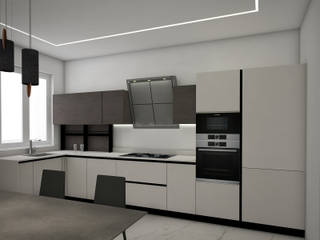 Solo realizzazione di cucine, Archiview_Studio Tecnico Negro Archiview_Studio Tecnico Negro Built-in kitchens