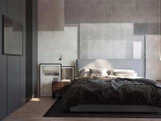 Camere da letto, Archiview_Studio Tecnico Negro Archiview_Studio Tecnico Negro 小臥室