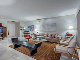 Projeto Península, Rangel Design de Interiores Rangel Design de Interiores Salas de estar modernas