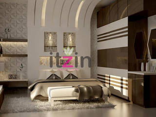 Best Home Interior Ideas for 3BHK Apartment, Itzin World Designs Itzin World Designs Minimalist bedroom