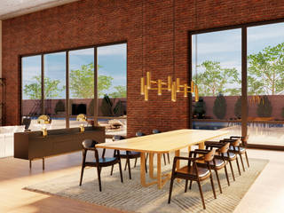 FRAME Industrial style dining room