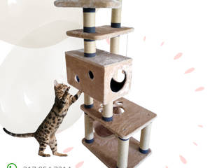 Gimnasio rascador para gatos, referencia Paraná Fusión, ModuCat Estructuras modulares para gatos ModuCat Estructuras modulares para gatos ห้องอื่นๆ ไม้ Wood effect