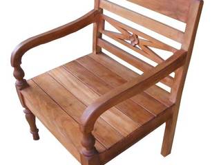 Poltronas Rústicas para Decorar a sua Casa, Barrocarte Barrocarte Living roomStools & chairs Wood Wood effect