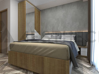 Proyek Apartemen, Aesthecio Aesthecio Camera da letto moderna