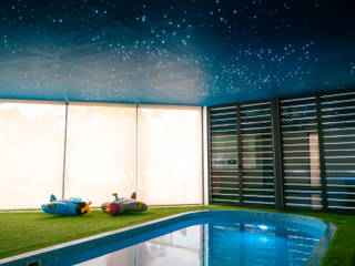 PIXLUM LED Sternenhimmel im Wellnessbereich, PIXLUM LED Sternenhimmel PIXLUM LED Sternenhimmel Modern Havuz