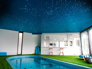 PIXLUM LED Sternenhimmel im Wellnessbereich, PIXLUM LED Sternenhimmel PIXLUM LED Sternenhimmel Moderne Pools