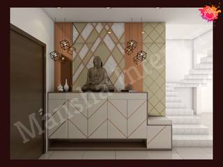 Most Picked Up Designs of Mansha Interior!, Mansha Interior Mansha Interior Nowoczesny korytarz, przedpokój i schody