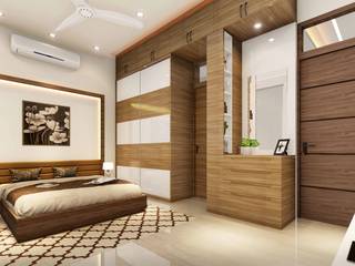 Mayank's Residence, Ravi Prakash Architect Ravi Prakash Architect Small bedroom Plywood