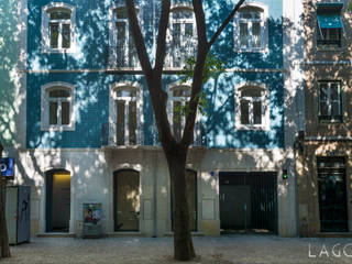Edifício em Campo de Ourique, Lagom studio Lagom studio Reihenhaus Keramik Blau
