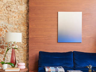 Rehabilitation in a colonial building in Sitges, Rardo - Architects Rardo - Architects Modern living room Wood Wood effect