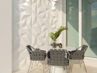 Proyecto Manglar, Diaf design Diaf design Minimalistischer Balkon, Veranda & Terrasse