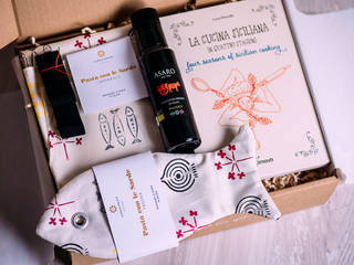 Sicilian Cook, Sicily Giftbox Sicily Giftbox Cocinas modernas: Ideas, imágenes y decoración Fibra natural Beige