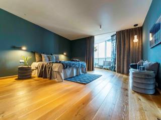 HOME STAGING für PENTHOUSE VERMIETUNG - München-Sendling, Münchner home staging AGENTUR GESCHKA Münchner home staging AGENTUR GESCHKA Modern Bedroom