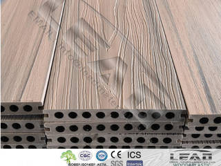 High Weather Resistance Co-Extrusion WPC Deck, Lead Materials Lead Materials بلكونة أو شرفة مزيج خشب وبلاستيك