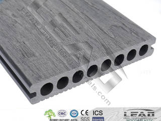 3D Wooden Texture Surface WPC Deck & Fence, Lead Materials Lead Materials بلكونة أو شرفة مزيج خشب وبلاستيك