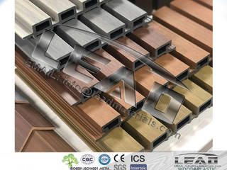 Extrusion wall panel for Interior and exterior application, Lead Materials Lead Materials بلكونة أو شرفة مزيج خشب وبلاستيك