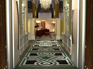 Visualizzazioni Virtuali, DomuStyler DomuStyler Eclectic style corridor, hallway & stairs