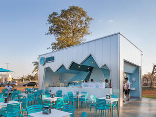 Sorveteria Stonia Ice Creamland, Mínimo Arquitetura e Design Mínimo Arquitetura e Design Commercial spaces