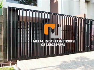 Bengkel Las dan Pasang Plafon & Kanopi Nganjuk, Metal Indo Konstruksi Metal Indo Konstruksi Detached home ایلومینیم / زنک Black
