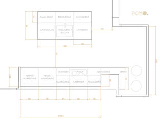 Diseño Online. Zona de estar en vivienda familiar en A Coruña, POMO. Home Staging & Design Studio POMO. Home Staging & Design Studio