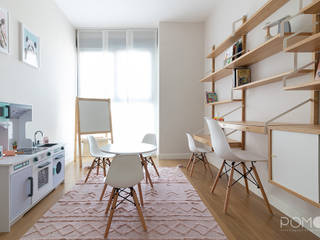 Decoración de Interiores. Habitación infantil en Valdebebas, Madrid, POMO. Home Staging & Design Studio POMO. Home Staging & Design Studio Habitaciones para niños de estilo escandinavo