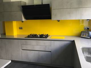 Hayling's Kitchen Splashbacks, Glass Structures Limited Glass Structures Limited Nhà bếp: thiết kế nội thất · bố trí · hình ảnh