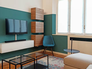 Appartamento Sweet & Sour, viemme61 viemme61 现代客厅設計點子、靈感 & 圖片 Green