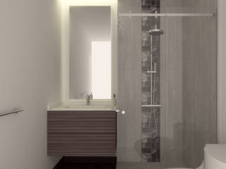 Casa. Alamedas , MT-GI STRATEGIC SERVICES MT-GI STRATEGIC SERVICES Bagno minimalista Piastrelle