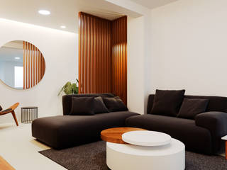 Remodelación sala y patio, Prototyper Studio Prototyper Studio Modern living room