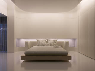 주거공간, morostudio morostudio Chambre moderne Métal